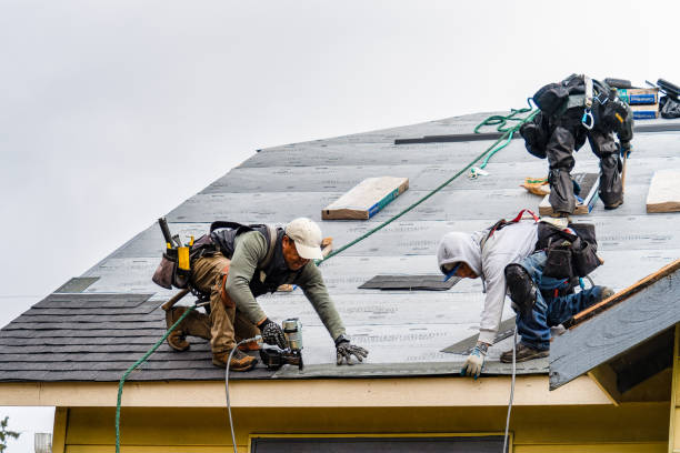 Professional Roofing technician working in Plainfield, IL